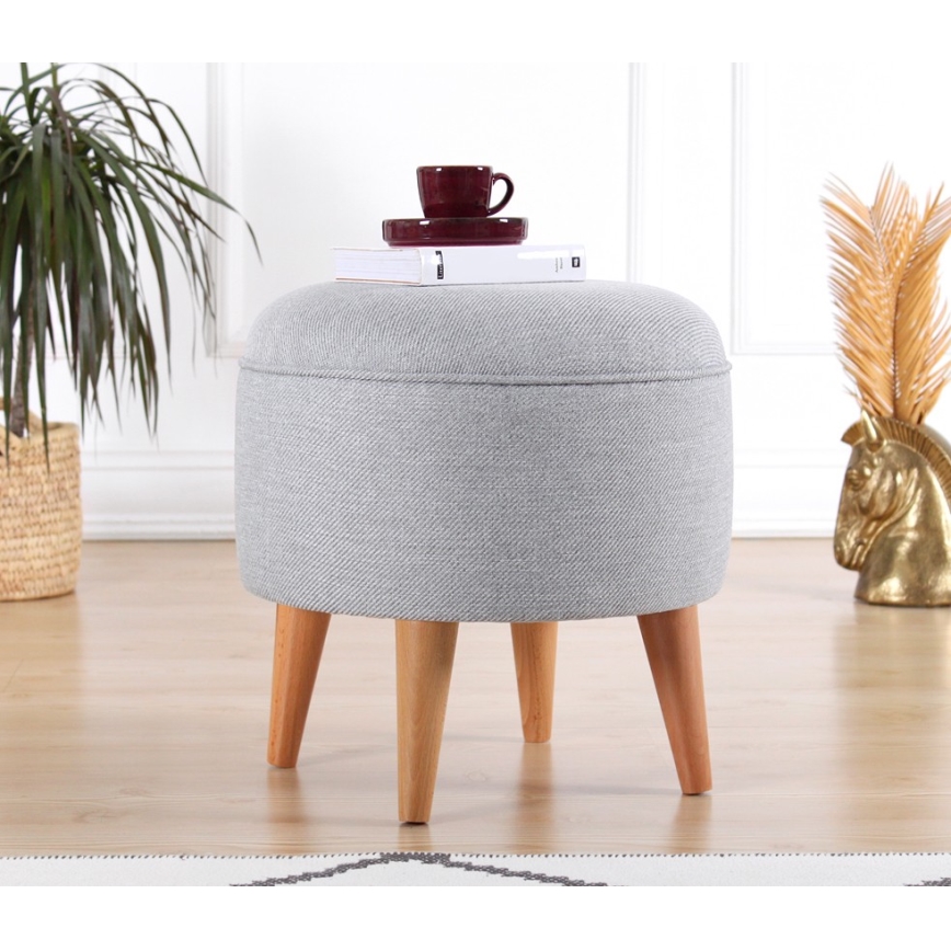 Tabure PIXI, premer 40 cm, siva
