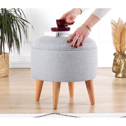 Tabure PIXI, premer 40 cm, siva