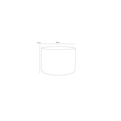 Tabure RABO, premer 58 cm, rumene barve