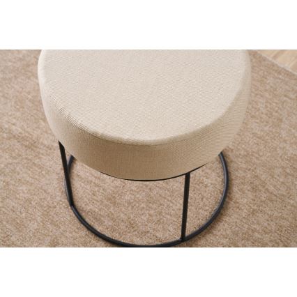 Tabure RELO, premer 40 cm, kremne barve