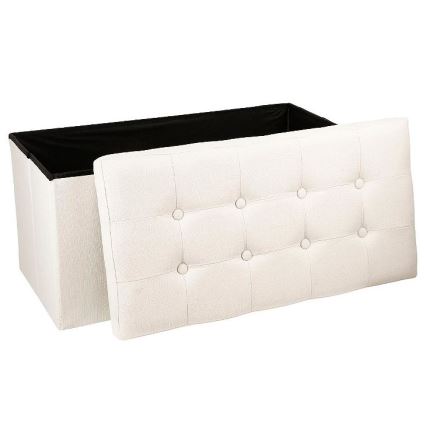 Tabure s prostorom za shranjevanje LYSANDRE bež