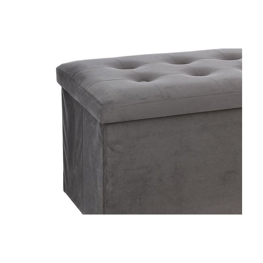 Tabure s prostorom za shranjevanje LYSANDRE temna siva