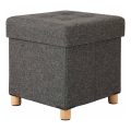 Tabure SULTAN 38x40 cm temno siva