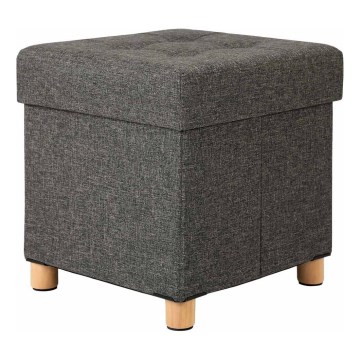 Tabure SULTAN 38x40 cm temno siva