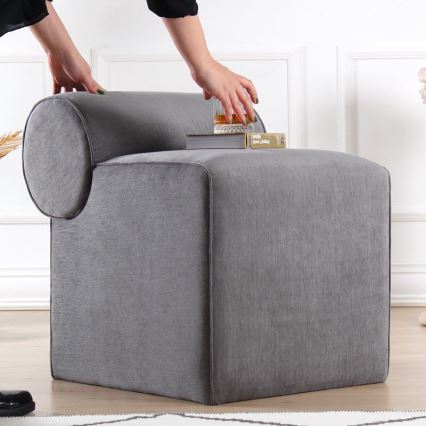 Tabure TIKI 47x45 cm siva