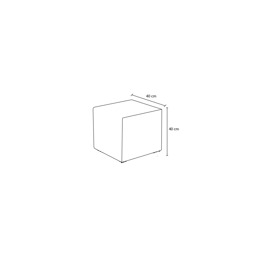Taburet CUBI 40x40 cm rjav