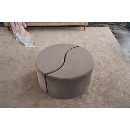 Taburet JING Ø 80 cm, rjav