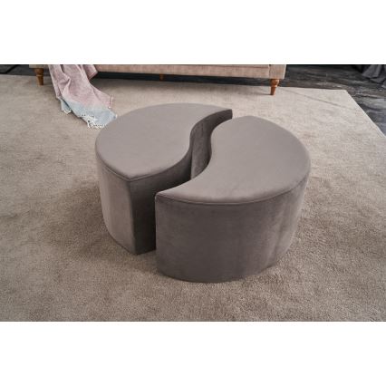 Taburet JING Ø 80 cm, rjav