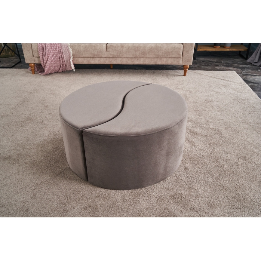 Taburet JING Ø 80 cm, rjav