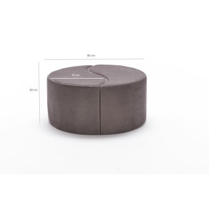 Taburet JING Ø 80 cm, rjav