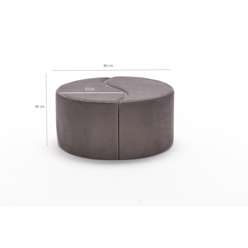 Taburet JING Ø 80 cm, rjav