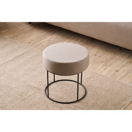 Taburet RELO, premer 40 cm, bež
