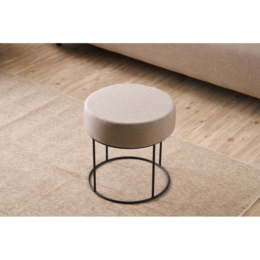 Taburet RELO, premer 40 cm, bež