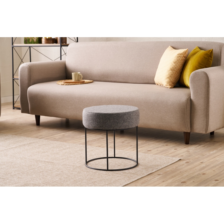 Taburet RELO, Ø 40 cm, antracit