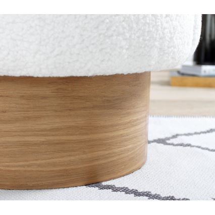 Taburet RIKI 40x47 cm bela