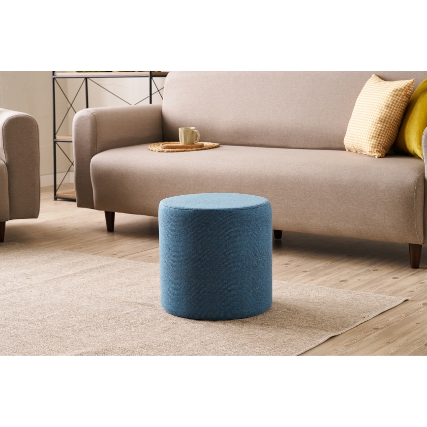 Taburet RONDO, premer 40 cm, modra