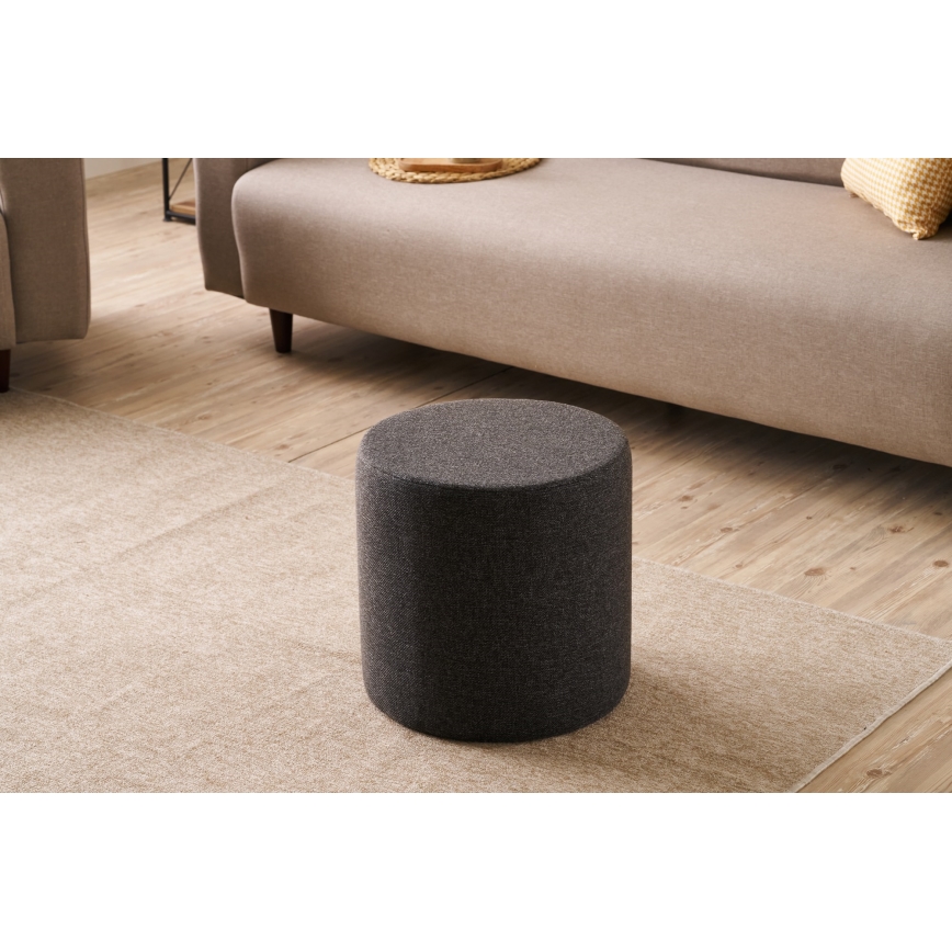 Taburet RONDO, premer 40 cm, temno rjav