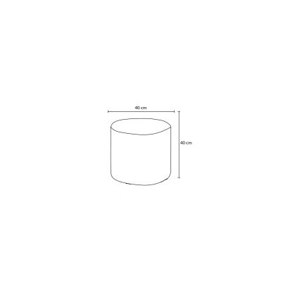Taburet RONDO, premer 40 cm, temno rjav