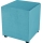 Taburet SIX 40x40 cm v modri barvi