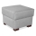 Taburet VIVA 51x51 cm siv