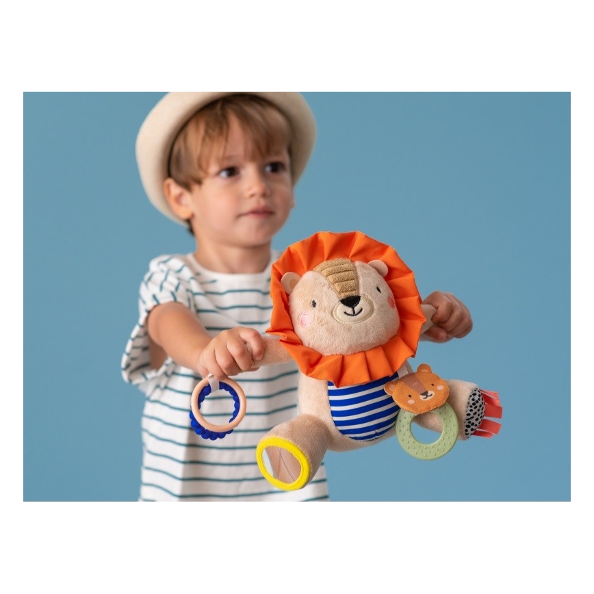 Taf Toys - Plišasta igrača z grizali 25 cm lev