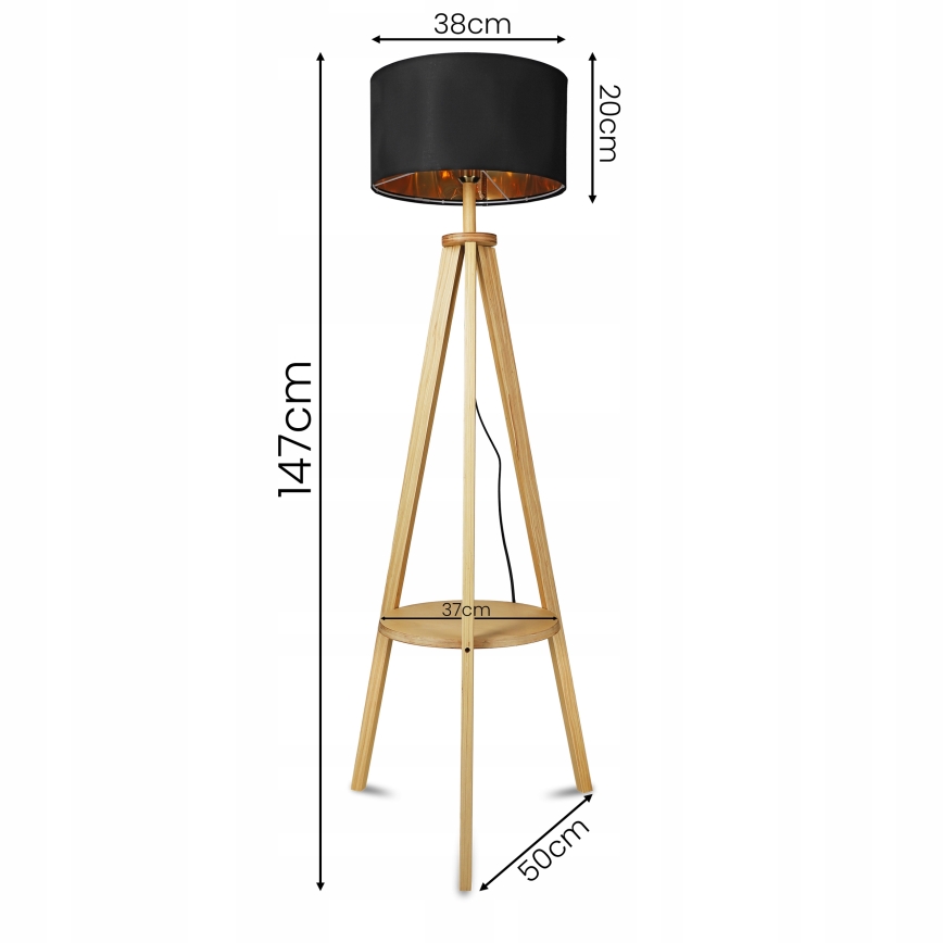 Talna svetilka 1xE27/40W/230V črna