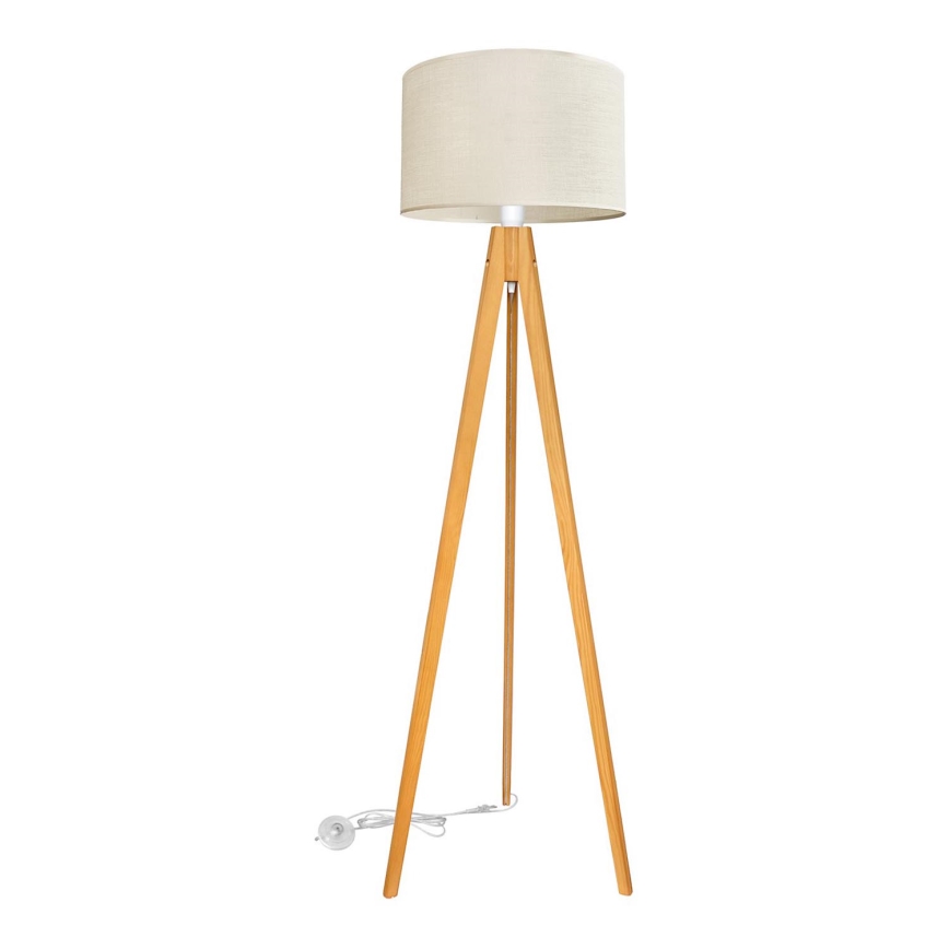 Talna svetilka ALBA 1xE27/15W/230V krem barva/hrast