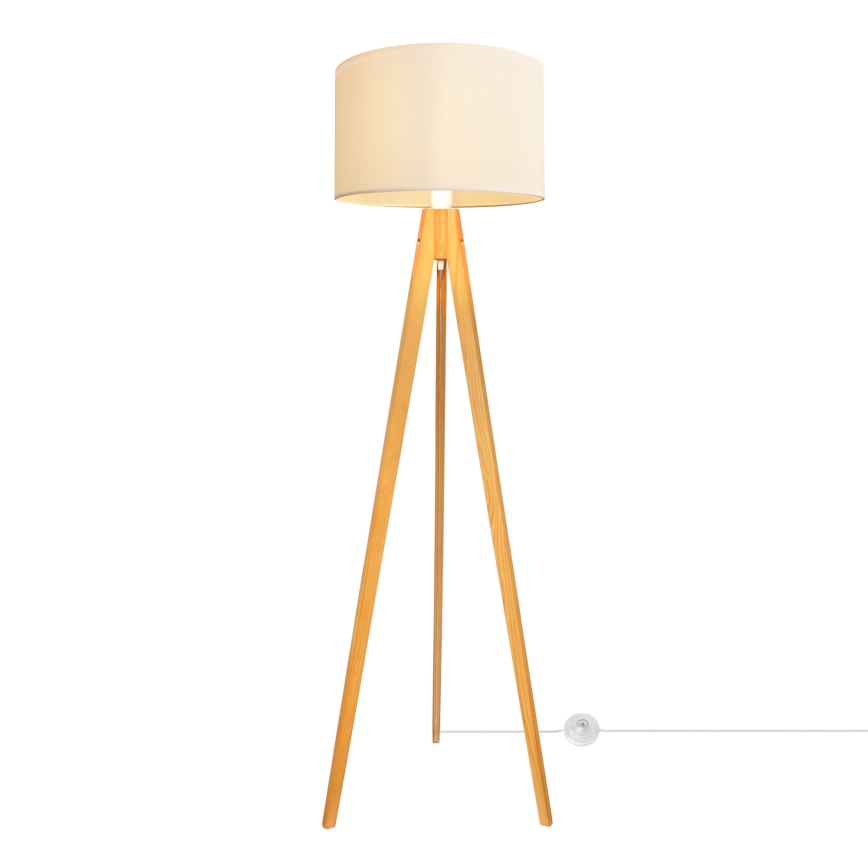 Talna svetilka ALBA 1xE27/15W/230V krem barva/hrast