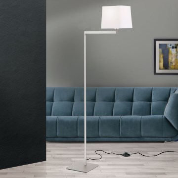 Talna svetilka CARLTON 1xE27/40W/230V bela/mat krom