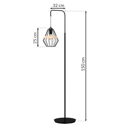 Talna svetilka CLIF 1xE27/60W/230V
