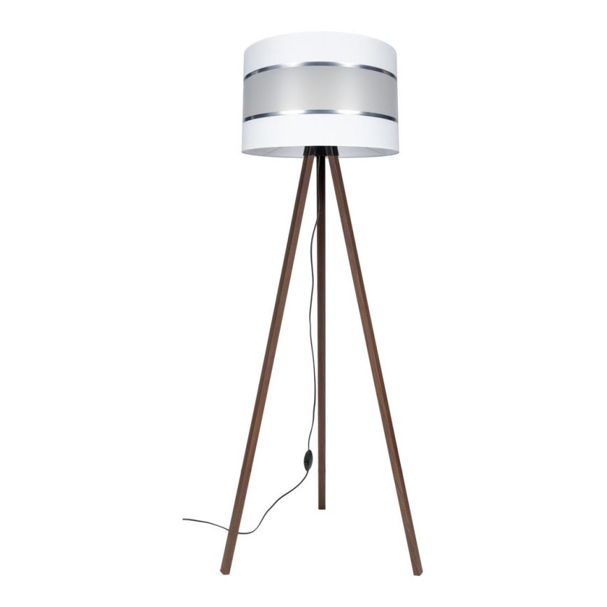 Talna svetilka CORAL 1xE27/60W/230V rjava/bela/mat krom