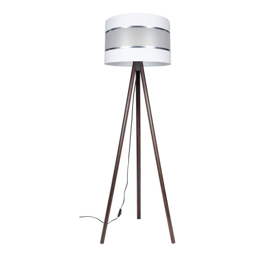 Talna svetilka CORAL 1xE27/60W/230V rjava/bela/mat krom