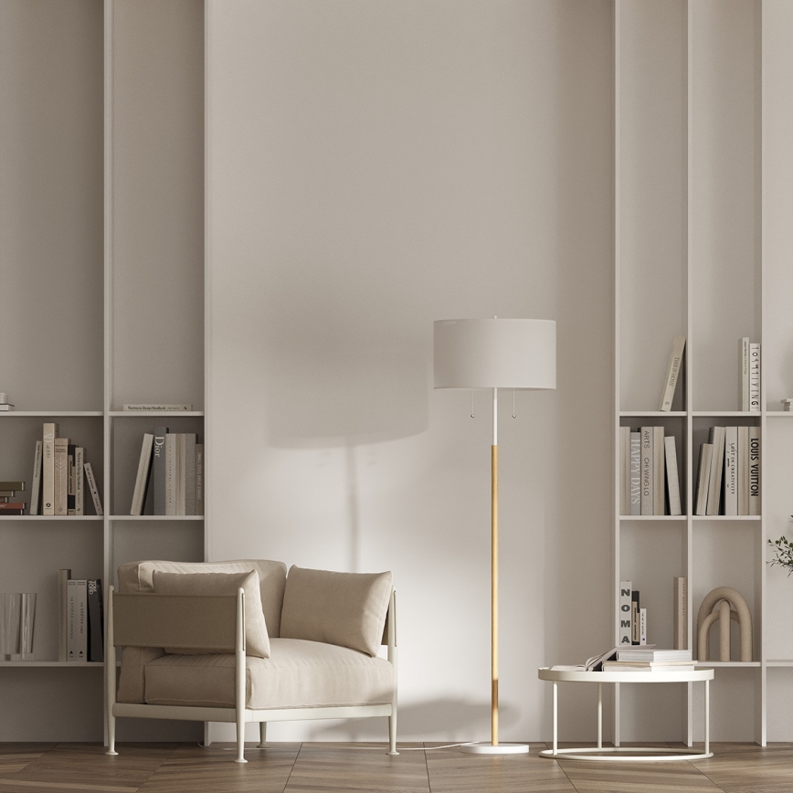 Talna svetilka FOGO 2xE27/15W/230V bela/bežna