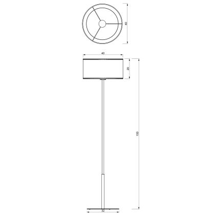 Talna svetilka LOFT SHADE 1xE27/60W/230V črna/zlata
