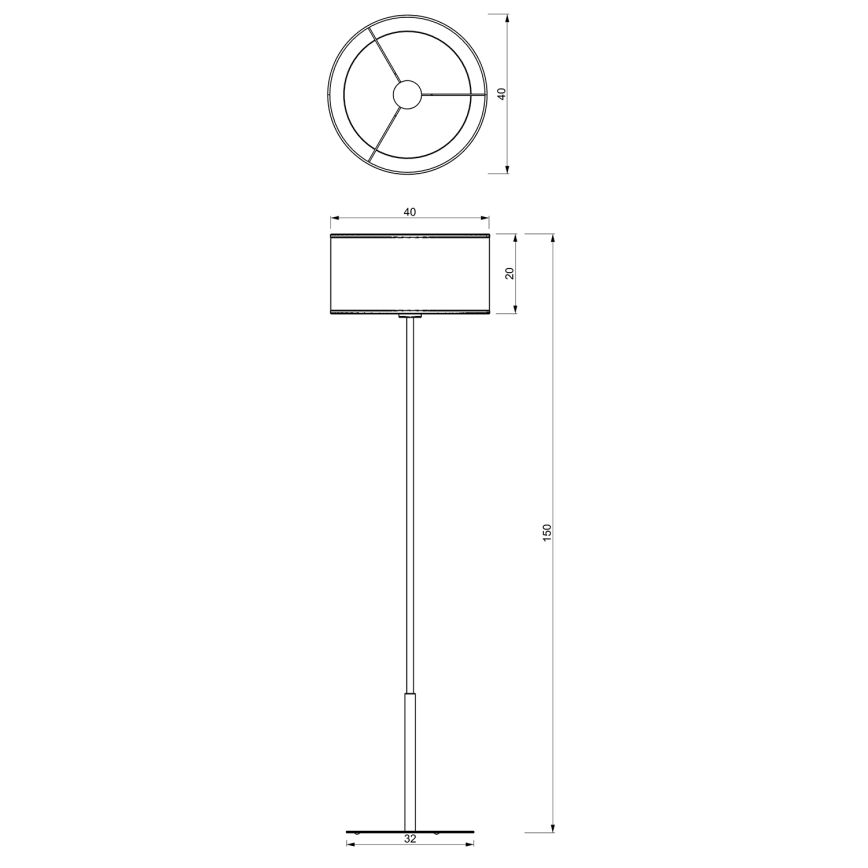 Talna svetilka LOFT SHADE 1xE27/60W/230V črna/zlata