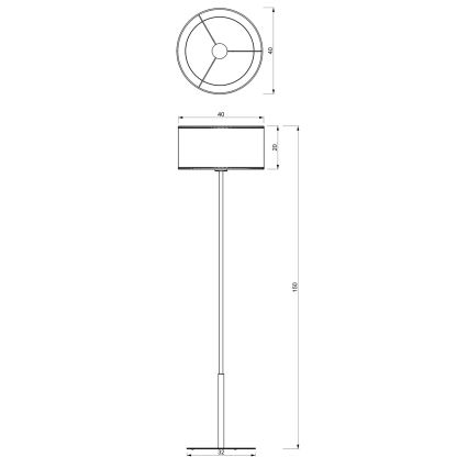 Talna svetilka RATTAN 1xE27/60W/230V ratan