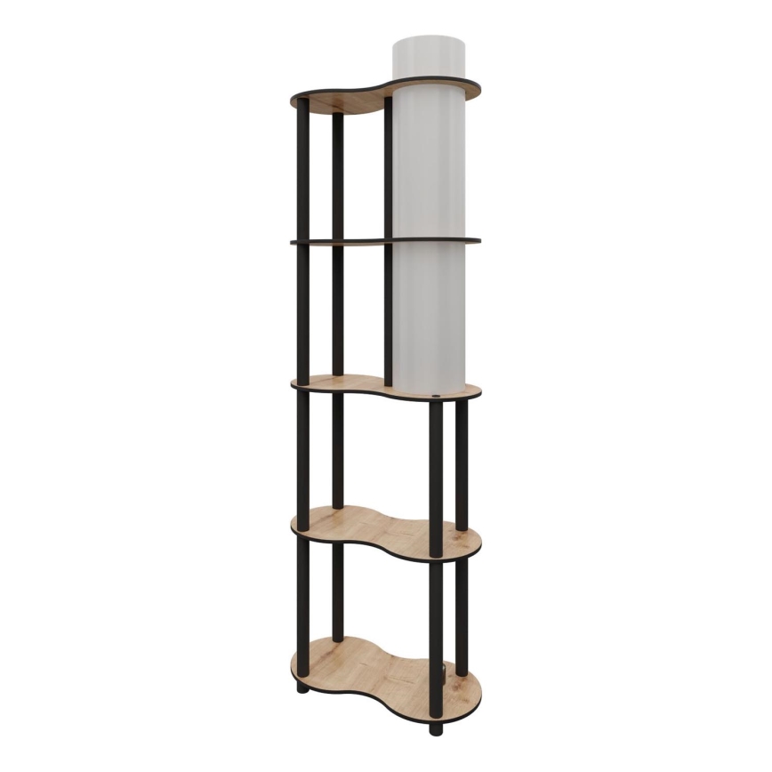 Talna svetilka s policami NOTO 1xE27/40W/230V bežna/črna