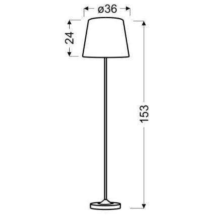 Talna svetilka SEGIN 1xE27/60W/230V siva/sijajni krom