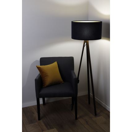 Talna svetilka STANDART 1xE27/60W/230V črna/wenge