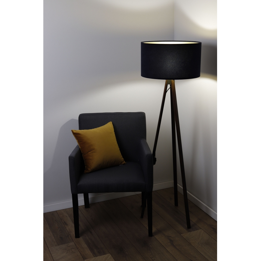 Talna svetilka STANDART 1xE27/60W/230V črna/wenge