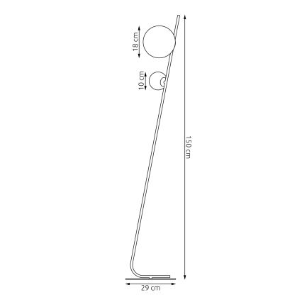 Talna svetilka TATU 2xG9/8W/230V, bež