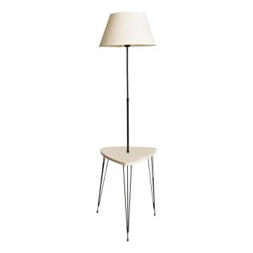 Talna svetilka z mizo 1xE27/40W/230V črna/krem barva