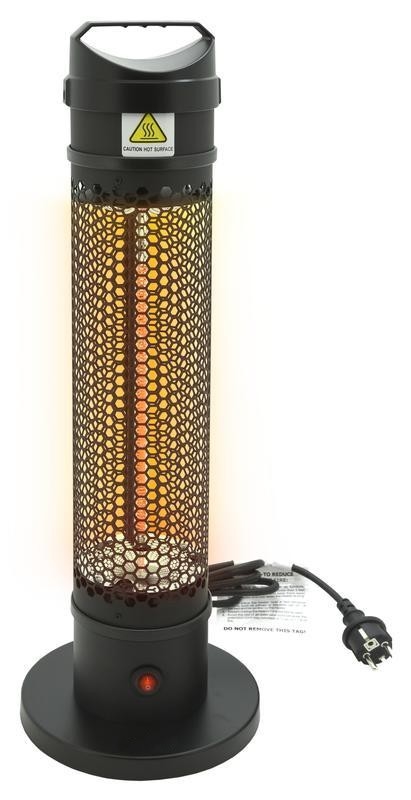 Talni infrardeči grelec 1000W/230V IP44 črna