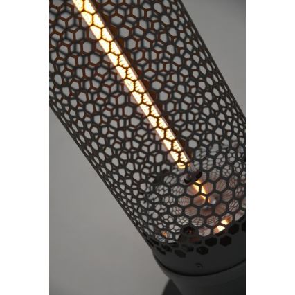 Talni infrardeči grelec 1000W/230V IP44 črna