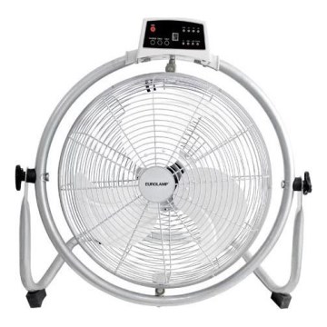 Talni ventilator 90W/230V, premer 45 cm, srebrne barve + daljinski upravljalnik
