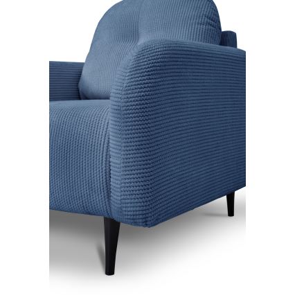 Tapeciran fotelj CLOUDY, modre barve