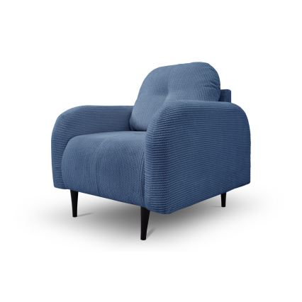 Tapeciran fotelj CLOUDY, modre barve