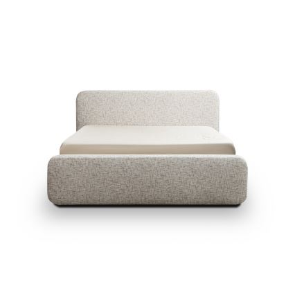 Tapecirana postelja brez vzmetnice LAJLA 160x200 cm bež