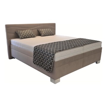 Tapecirana postelja brez vzmetnice WINDSOR 180x200 cm bež