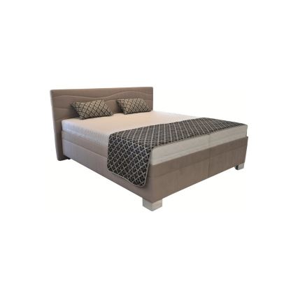 Tapecirana postelja brez vzmetnice WINDSOR 180x200 cm bež